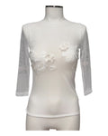T-shirt in tulle e macramè | Raffaela d'Angelo - PMC Portici

