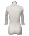 T-shirt in tulle e macramè
