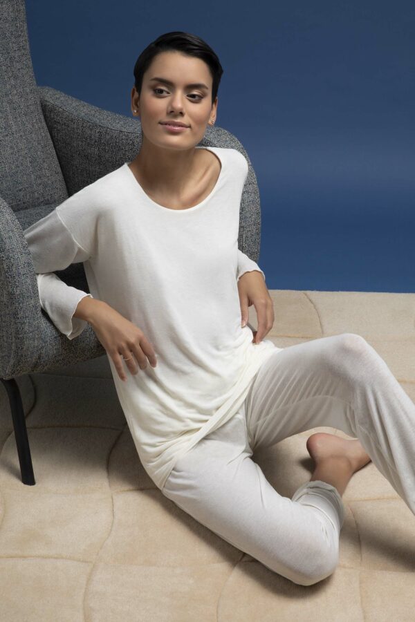 T-shirt doppiata misto cashmere | Caterina D. - PMC Portici

