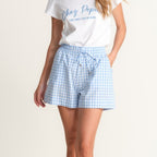 SHORTS A QUADRETTI VICHY CELESTI | Pepita - PMC Portici