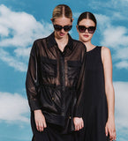 Camicia in georgette laminata | TWINSET - PMC Portici

