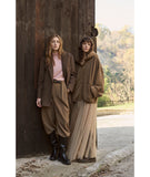 Giacca blazer in panno velour