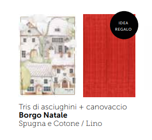 Tris asciughini spugna + 1 in cotone/lino | Maison Sucrèe -PMC Portici