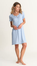 CAMICIA DA NOTTE DONNA CON MARGHERITE | Pepita - PMC Portici