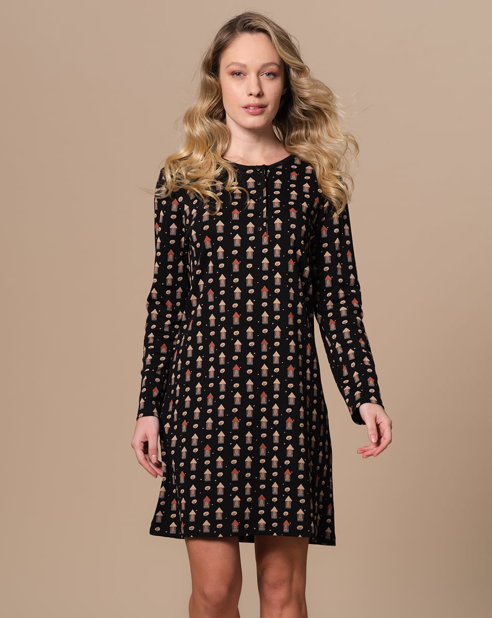 Camicia da notte casine | Pepita - PMC Portici

