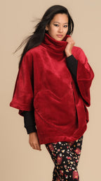 Poncho in pile tasche a cuore | PEPITA - PMC Portici