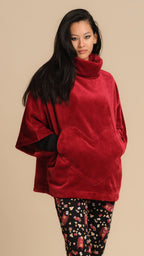 Poncho in pile tasche a cuore | PEPITA - PMC Portici