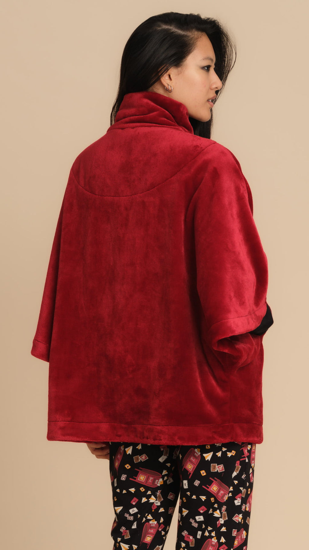 Poncho in pile tasche a cuore | PEPITA - PMC Portici