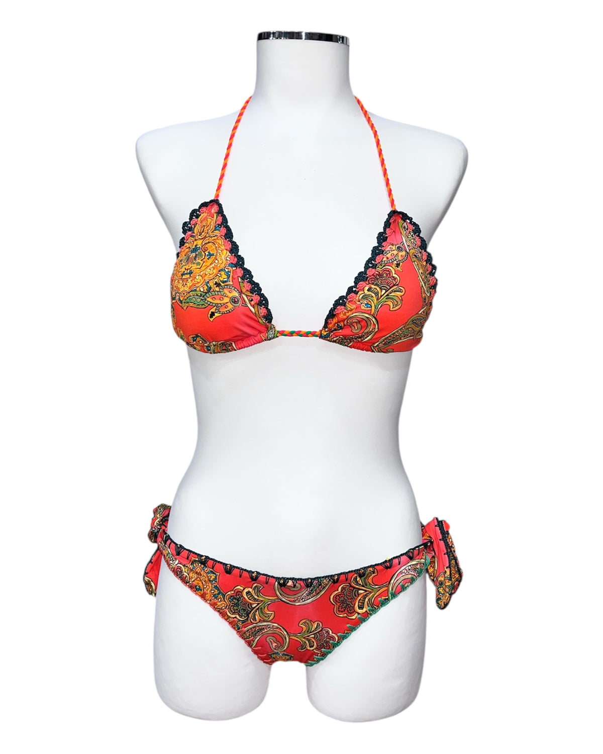 Bikini a triangolo con impunture ad uncinetto | Laetitia Beachwear - PMC Portici