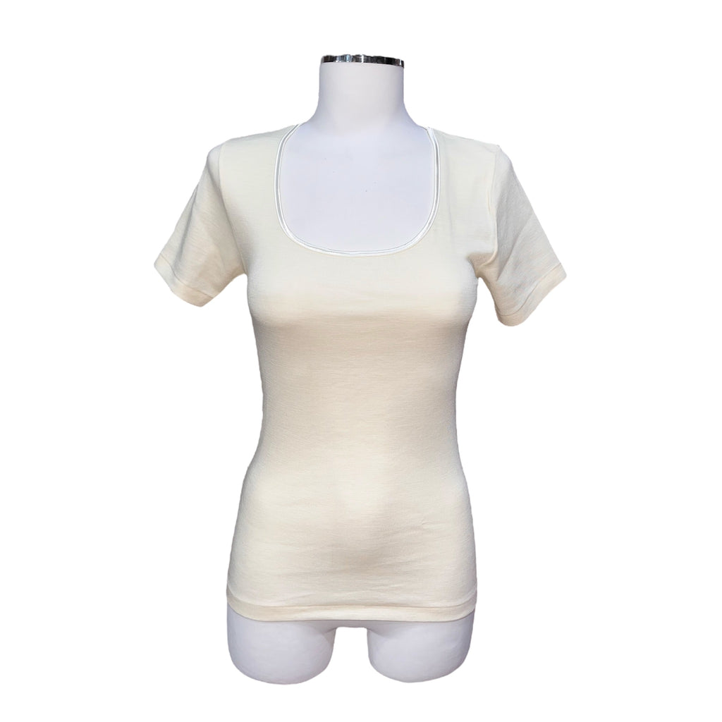 Maglia mezza manica con profilo in raso | Fraly - PMC Portici

