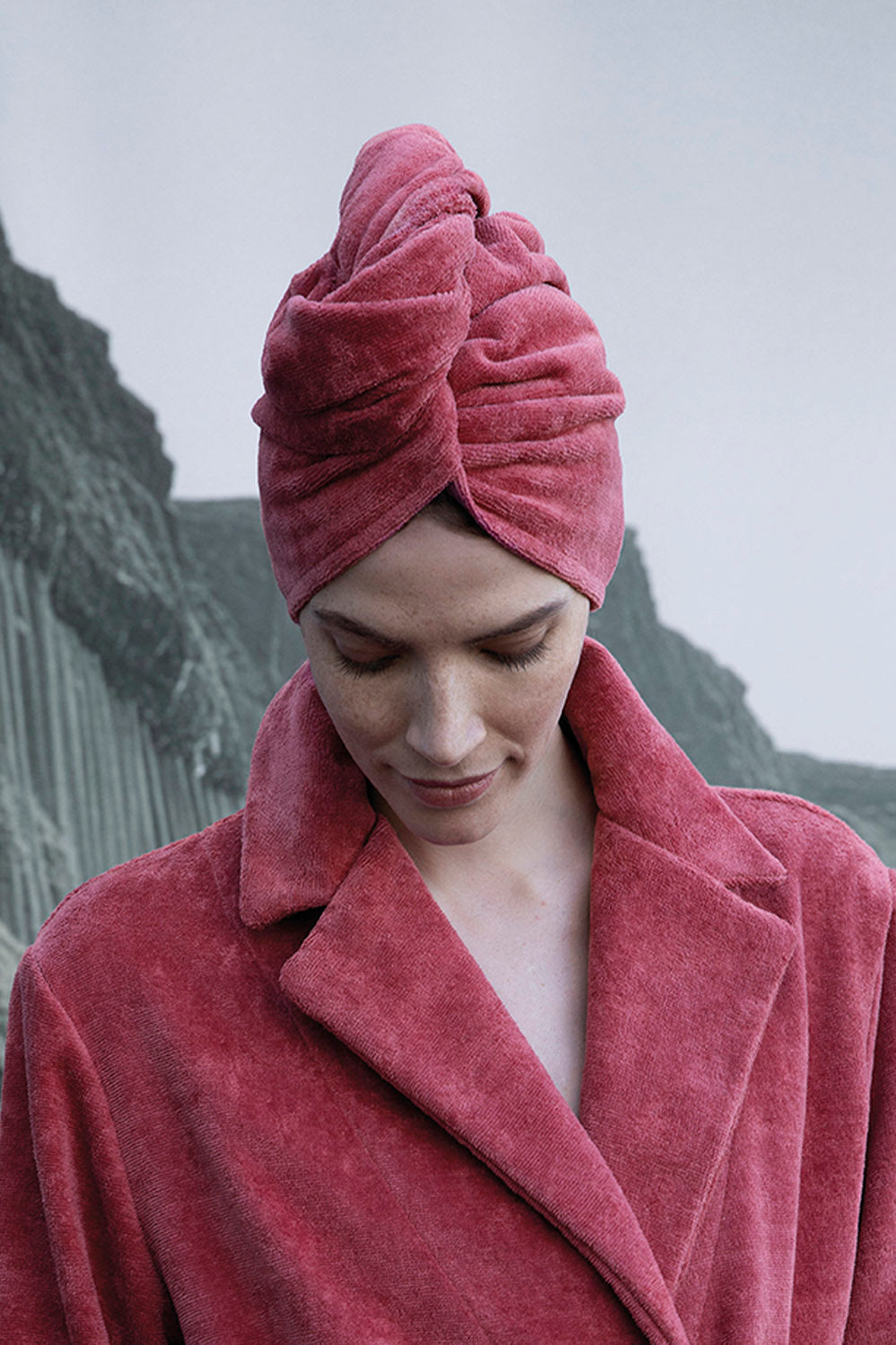 Turbante in spugna cimata puro cotone | Luna di Giorno - PMC Portici