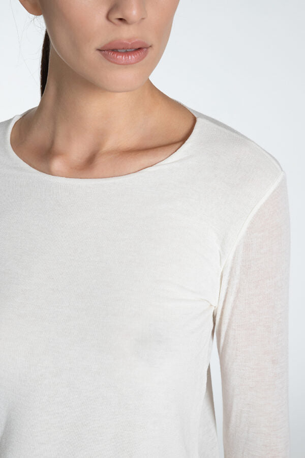 T-shirt doppiata misto cashmere | Caterina D. - PMC Portici

