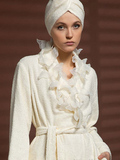 Accappatoio con fiori in organza | Luna di Giorno - PMC Portici