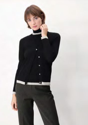 Cardigan con bordo lurex | Oroblù - PMC Portici
