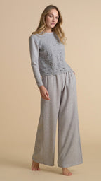 Completo maglia in pizzo e pantalone ampio | Pepita - PMC Portici
