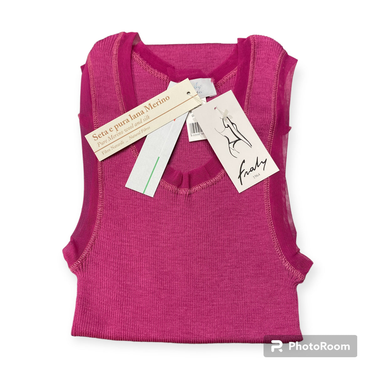 Canotta spalla larga con tulle | Fraly - PMC Portici