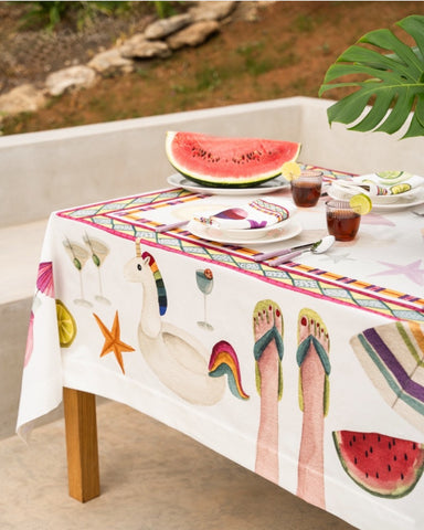 Tovaglia cotone antimacchia Summer Party | The Napking - PMC Portici
