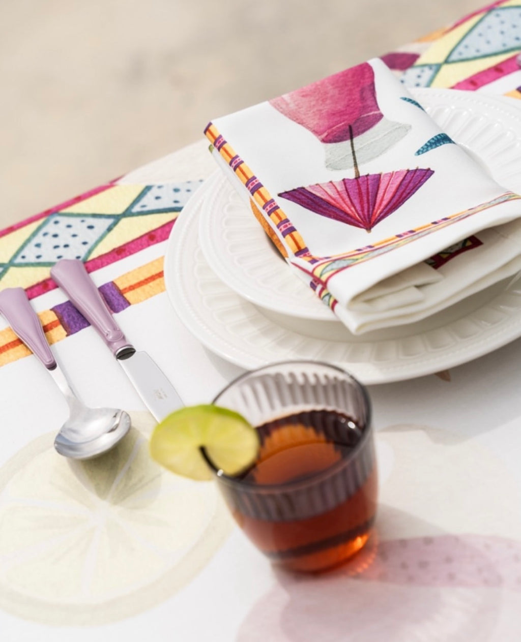 Tovaglia cotone antimacchia Summer Party | The Napking - PMC Portici