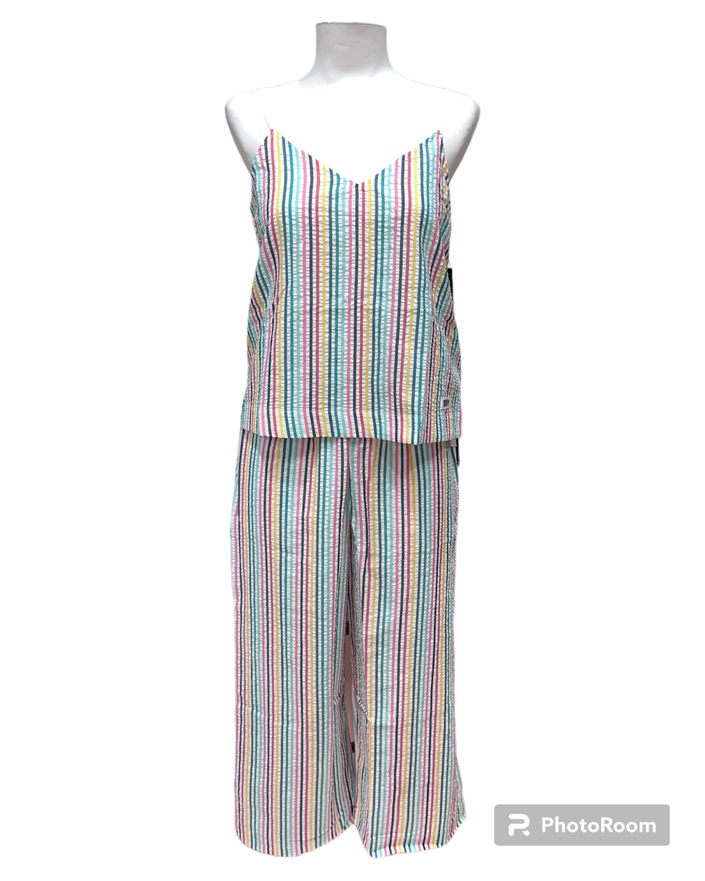 Pigiama lungo a righe multicolor | DKNY - PMC Portici