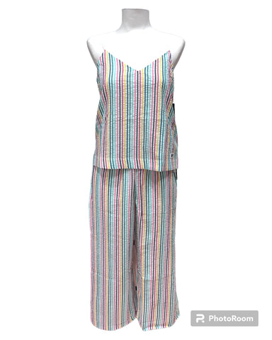 Pigiama lungo a righe multicolor | DKNY - PMC Portici