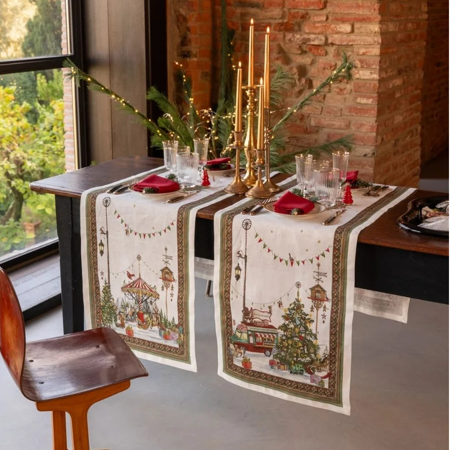 Runner Natalizio Natalis | Tessitura Toscana Telerie - PMC Portici 