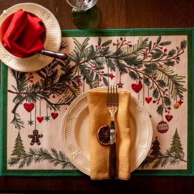 Tovagliette Natalizie Rudy | Tessitura Toscana - PMC Portici 