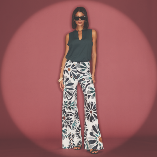 Pantalone fiori | Isa Belle - PMC Portici
