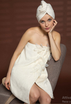 Pareo doccia con fiori in organza | Luna di Giorno - PMC Portici