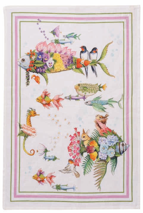 Canovaccio Pesciflora Pink | Tessitura Toscana - PMC Portici