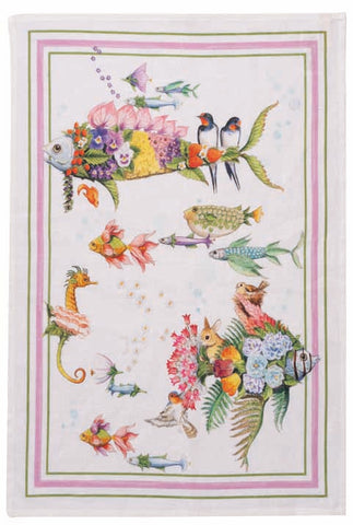 Canovaccio Pesciflora Pink | Tessitura Toscana - PMC Portici