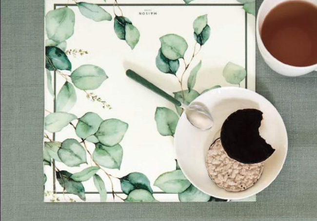 Tovagliette in Vinile Aura Verde | Maison Sucrée - PMC Portici