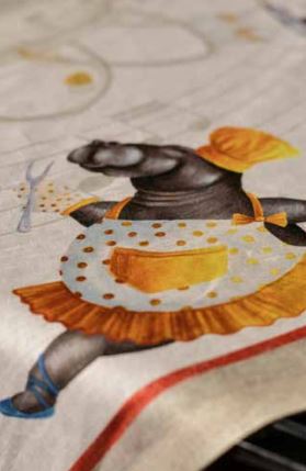 Tovaglia in Lino Figaro di Tessitura Toscana