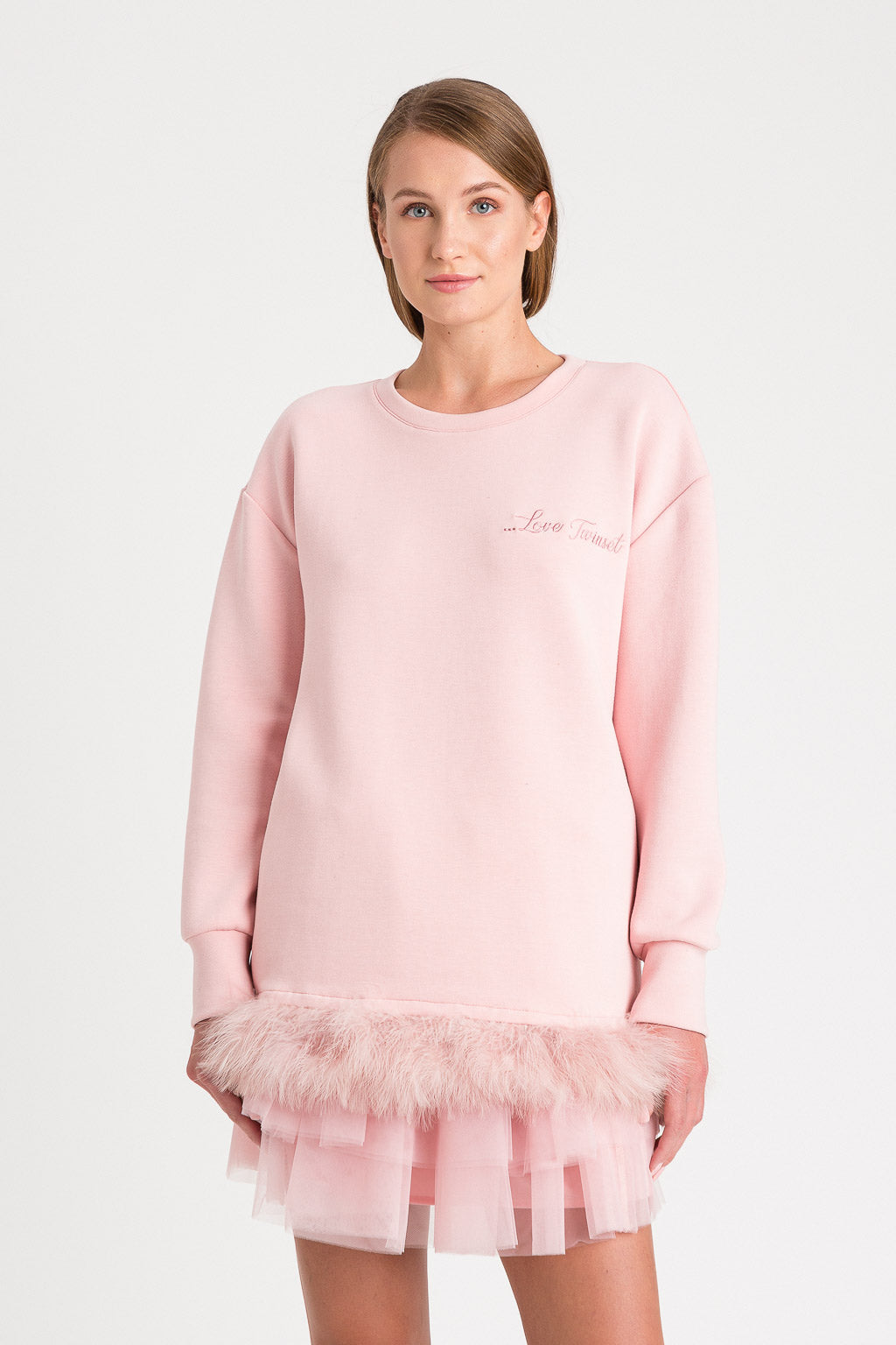 Felpa con piume | TWINSET