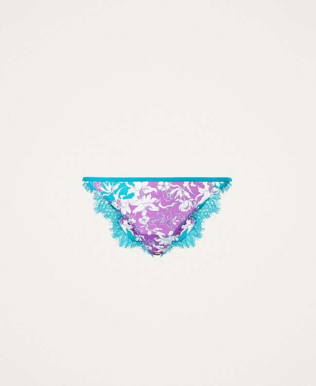 Completino a fiori con pizzo