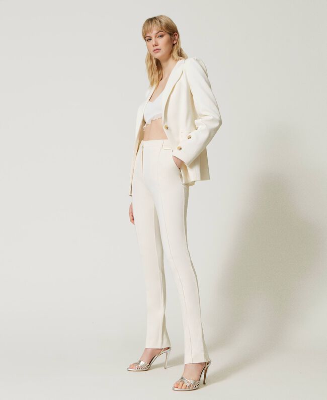 Pantaloni a sigaretta con zip | TWINSET - PMC Portici