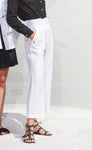 Pantaloni a vita alta con cintura