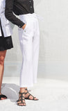 Pantaloni a vita alta con cintura