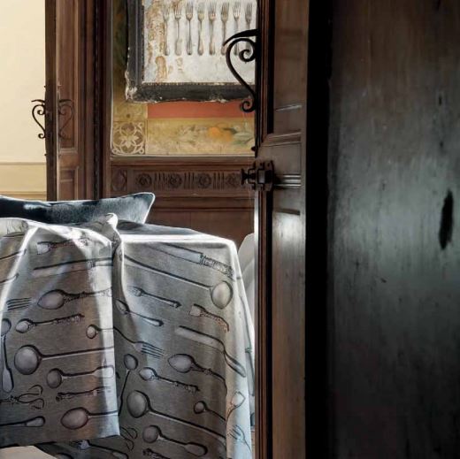 Tovaglia in Cotone Couverts di Tessitura Toscana