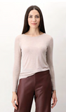 T-Shirt misto cashmere di OROBLU'