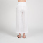 Pantaloni Vita Alta con Cintura di La Fabbrica del Lino. 