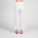 Pantaloni Vita Alta con Cintura di La Fabbrica del Lino. 