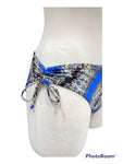 Bikini con coppa push up stampa foulard