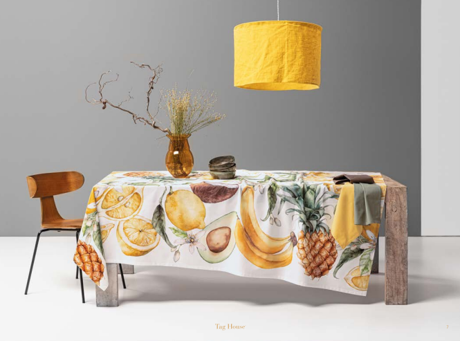 Tovaglia Citrus in Puro Cotone di Tag House