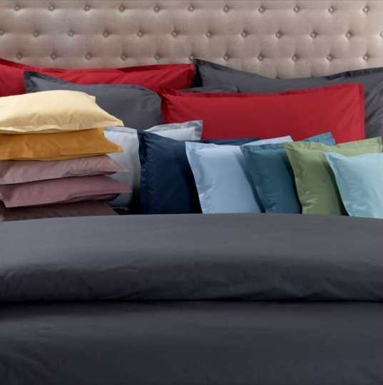 Lenzuola per Letto Singolo Tinta Unita in Percalle della Dea